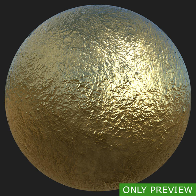 PBR substance preview gold