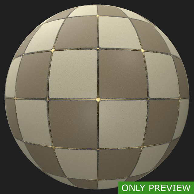 PBR substance material of tiles floor created in substance designer for graphic designers and game developers