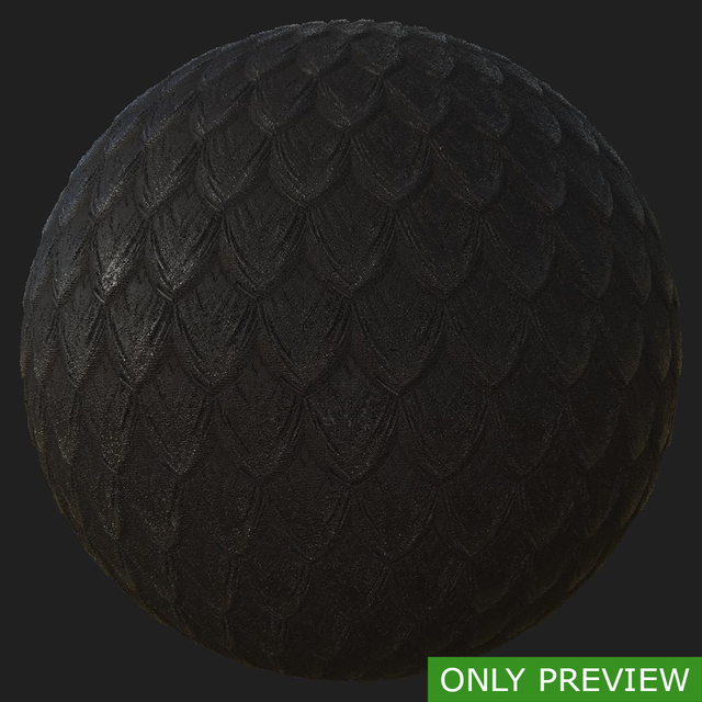 PBR substance material of dragon skin created in substance designer for graphic designers and game developers