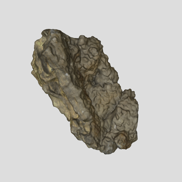 3D scan mineral rock