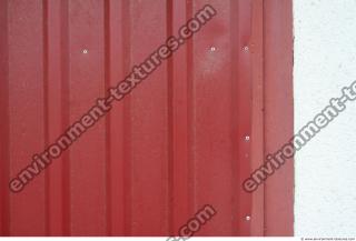 Photo Texture of Metal Corrugated Plates Painted
