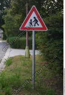 Photo Texture of Pedestrians Traffic Sign 