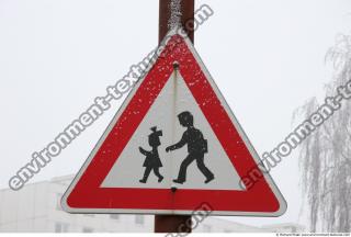 Photo Texture of Pedestrians Traffic Sign 