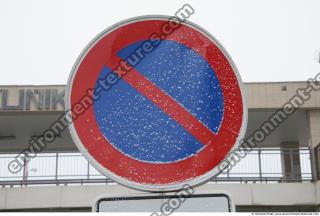 Photo Texture of Prohibition Traffic Sign