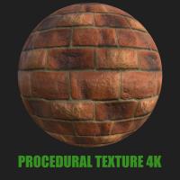 PBR texture of wall bricks old #16