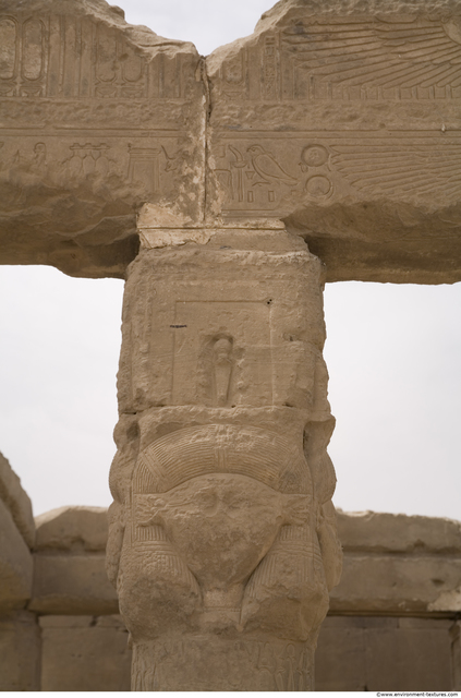 Egypt Dendera Pillars