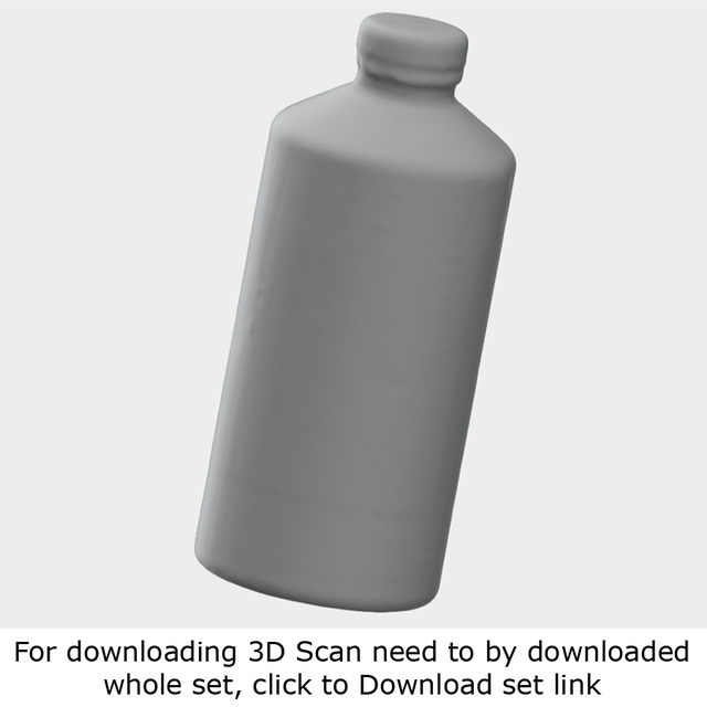 3D scan of plastic bottle