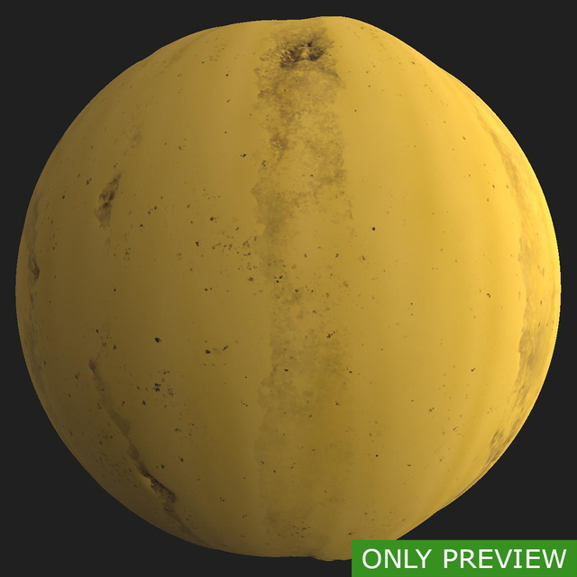 PBR substance material of banana skin created in substance designer for graphic designers and game developers