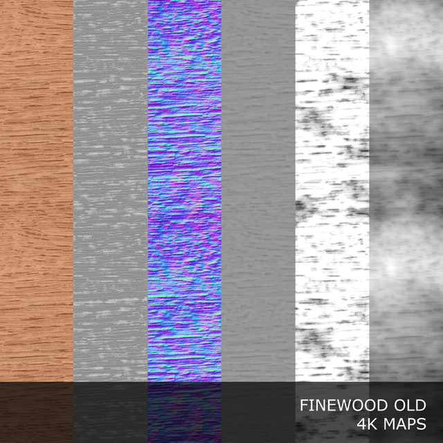 PBR Texture of Finewood Old