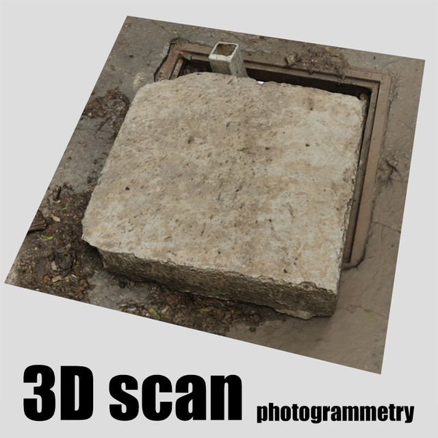 3D scan manhole cover damaged