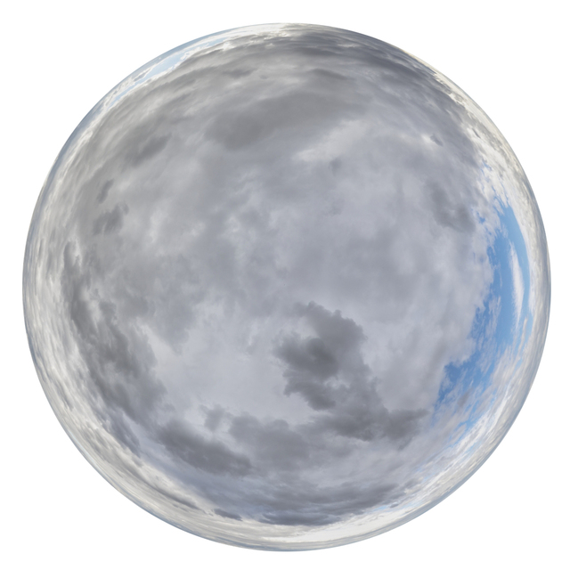 clouded skydome HDRi panorama
