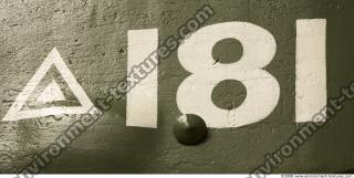 Photo Texture of Signs Letter and Numbers