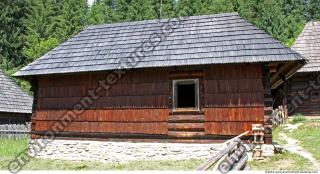 Photo Texture of Building House Wooden