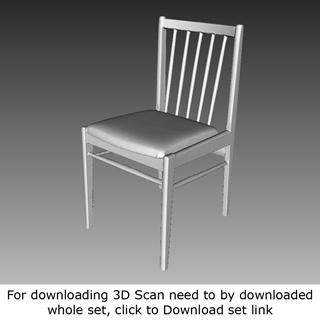 3D Scan of Chair Wooden