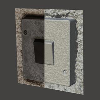 3D scan of power switch