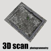 3D scan manhole cover soil #3