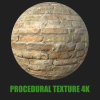 PBR texture of bricks old #14